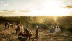 group of people on a hike